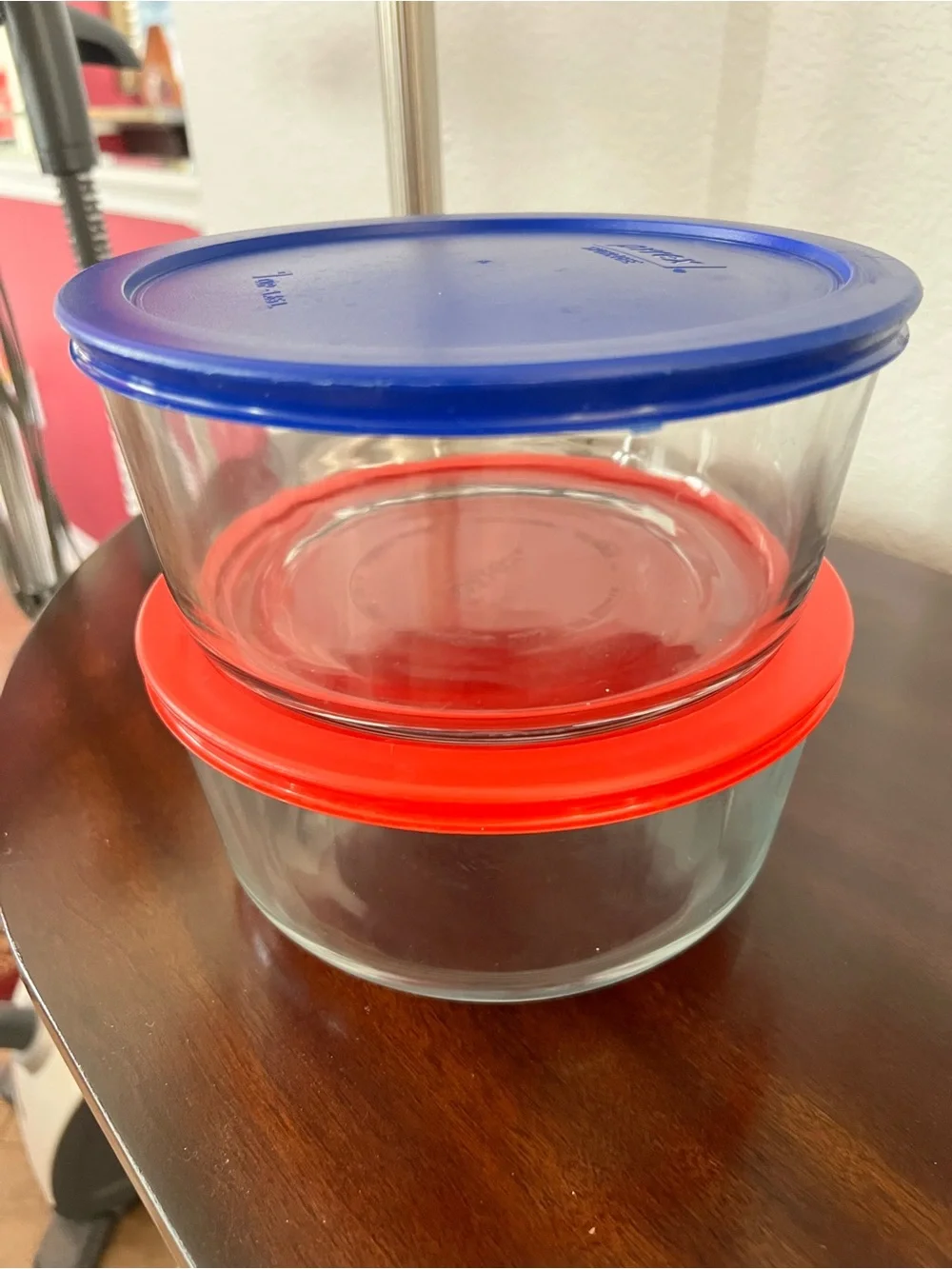 Set of 2 Pyrex 7 Cup Round Food Containers